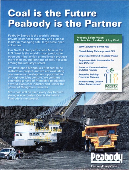 The Peabody Energy Asia Marketing Ad: 
