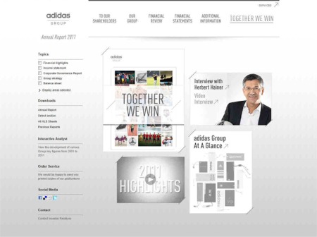 The adidas Group  Online Annual Report 2011