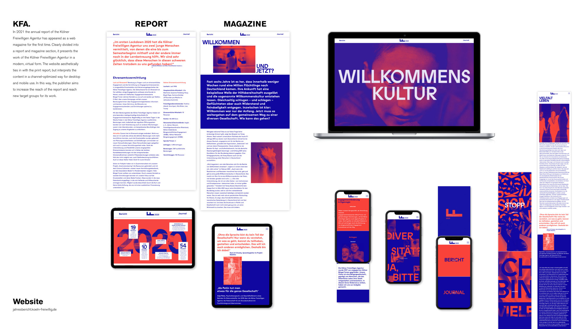 Jahresbericht der Kölner Freiwilligen Agentur 2020