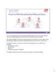 ADP Retirement Services - Financial Well-Being Roadmap Series