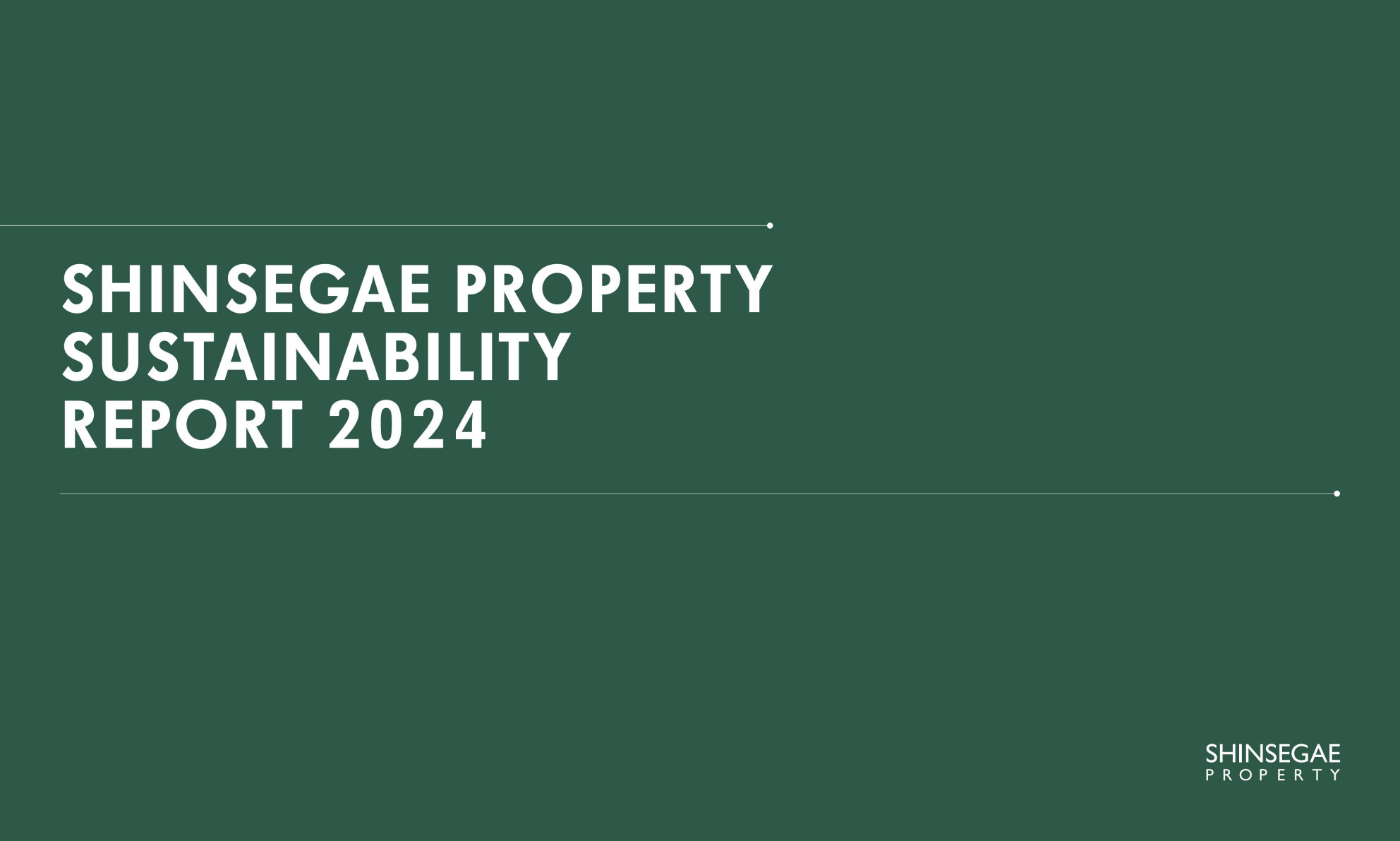 2024 Sustainability Report / Shinsegae Property